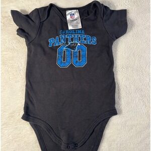 Carolina Panthers NFL‎ Team Apparel Baby Bodysuit 6-12 Months Black Football